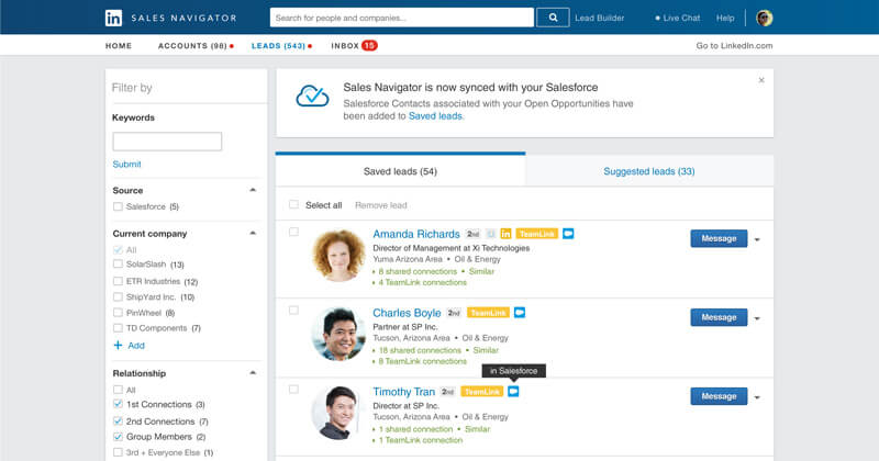 LinkedIn Sales Navigator zur B2B-Leadgenerierung