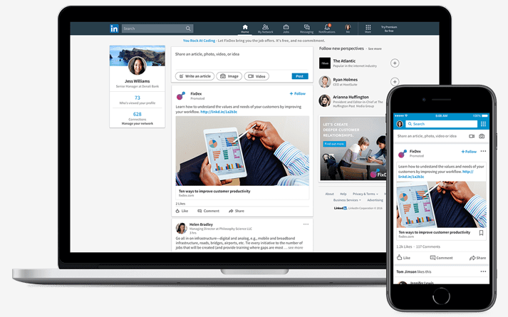 LinkedIn Sponsored Content
