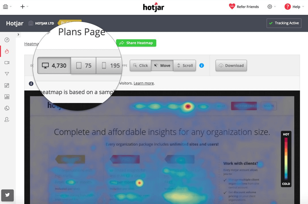 Leadgenerierung-Tool: Hotjar Leadgenerierung-Tool: Hotjar
