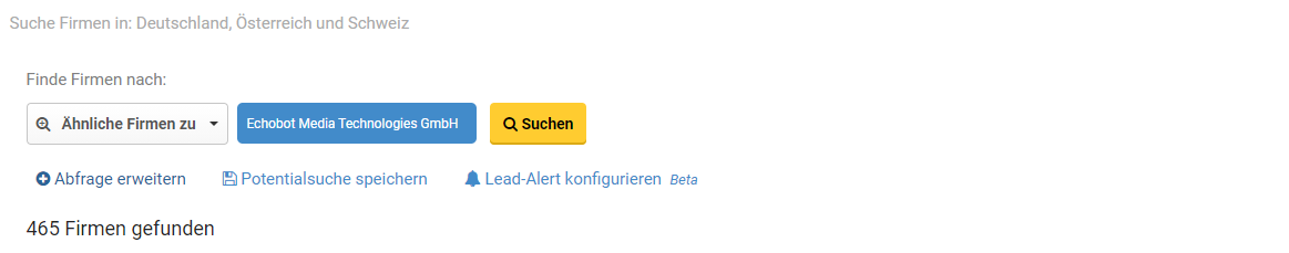 Ähnliche Firmen finden mit TARGET1