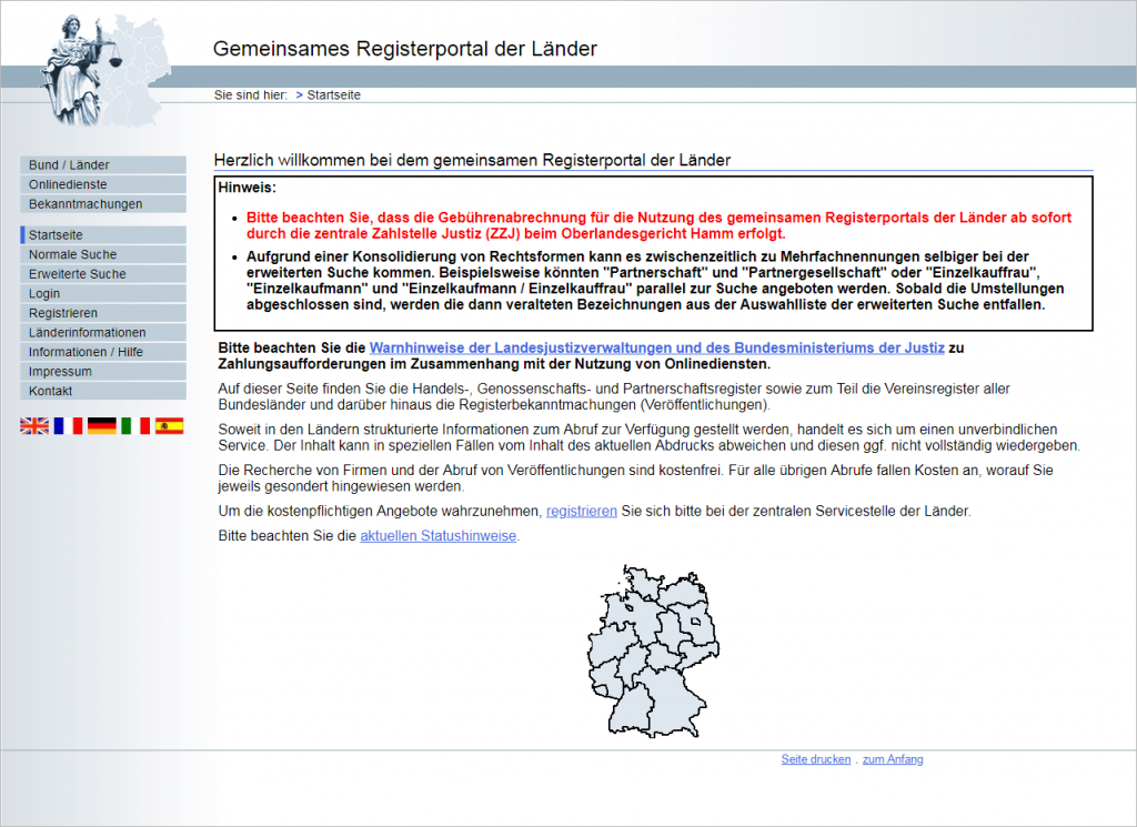 Handelsregister auslesen