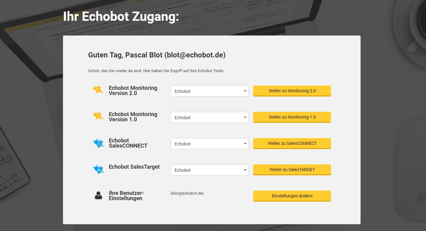 echobot-login-neu-overview