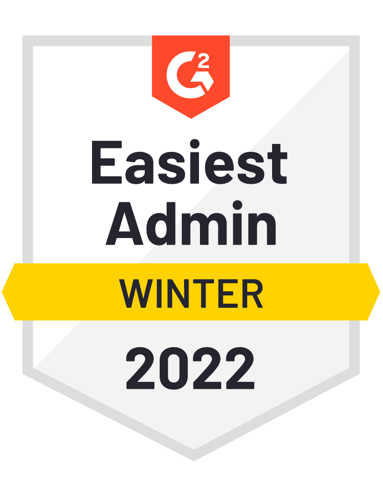G2 Badge Web Visitors Easiest Admin