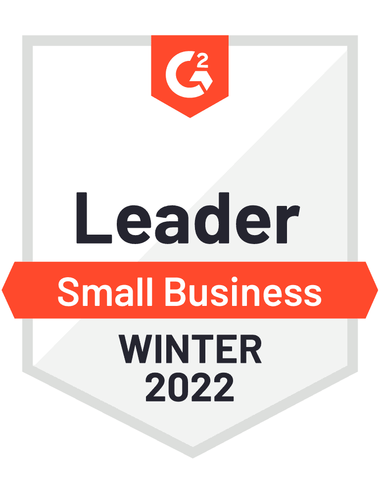 G2 Badge Web Visitors Leader Small Business