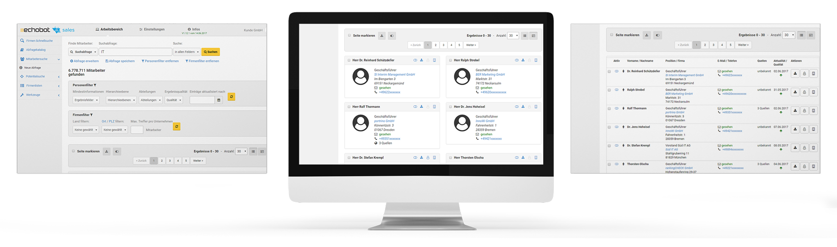 Echobot Mitarbeiterdatenbank